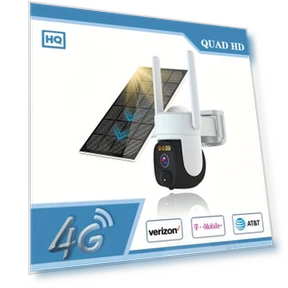 4G LTE Solar Cellular Security Camera with 2K Live Video — Smart Home Security