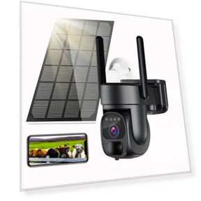 3G/4G LTE солнечная камера безопасности для улицы, без WiFi, 6MP, 360° обзор — Камеры наблюдения