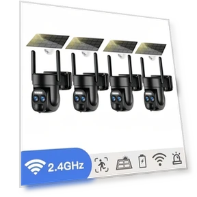 4K Solar Security Camera Wireless Outdoor with Auto Tracking — Security Cameras