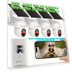 4MP PTZ Solar Security Camera Outdoor — Security Cameras