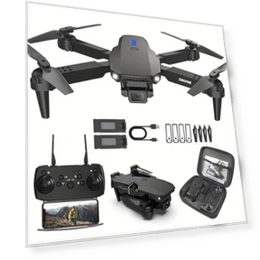 Дрон E88 с Wi-Fi FPV, складной квадрокоптер с удержанием высоты — Квадрокоптеры