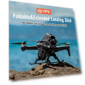 FPV Drone Quick Release Gear - Adjustable, Foldable Height Extender & Protector — Drones, DJI