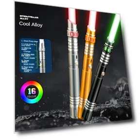 Gravity Sensing RGB Light Up Saber, USB Rechargeable Light Sword with Sound Effects — USB Lighting Solutions