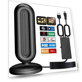HDTV Antenna with Amplifier - 330+ Miles Range, Supports 4K 1080p — Antennas