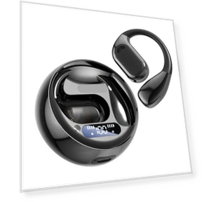Intelligent AI Translation On-Ear Digital Display Bluetooth Earphone — Bluetooth Headsets