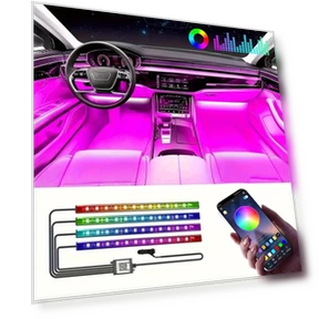 RGB LED Car Lights with Smart App Control — LED Strips