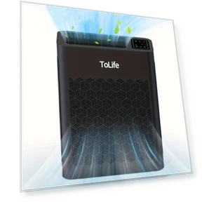 Large Room Air Purifier with HEPA Filter and PM2.5 Display — HEPA Air Purifiers, ToLife