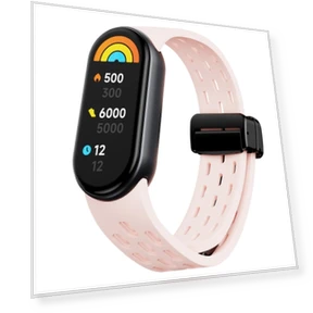 Magnetic Folding Buckle Silicone Watch Band — Bands, Xiaomi