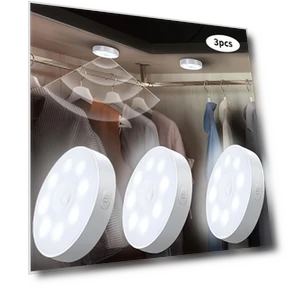 Magnetic LED Motion Sensor Lights - USB Rechargeable, 8LED Wall Lighting — Night Lights