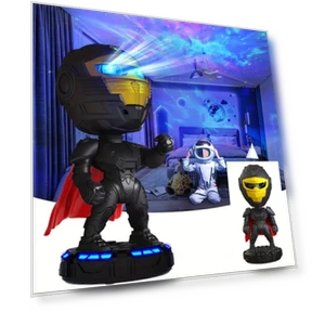 Robot Lamp Night Light for Bedroom, Holidays, and Parties — Creative Lighting Solutions