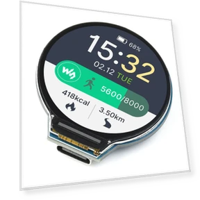 MCU Board with Round LCD and Sensors — Sensor Bars, Waveshare