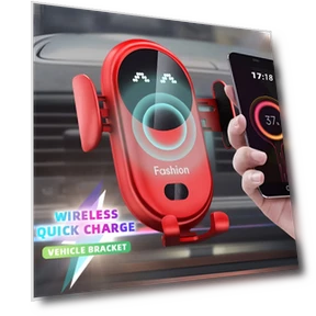 Smart Car Vent Phone Holder with Wireless Charging — Vehicle Power Solutions