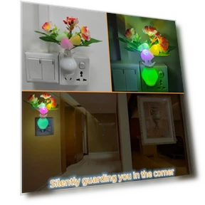 Smart Night Light Vase, Colorful LED Light for Room Decor — Vase Fillers