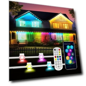 LED Smart Lights, 6500lm, IP67 Waterproof for Halloween Christmas House Lighting — LED, Lights Pro