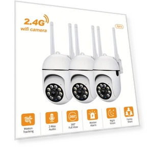HD 1080p Wi-Fi Security Camera 3-Pack — Cameras & Monitors
