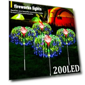 Solar Fireworks LED Lights Outdoor Lawn Decoration — Outdoor Light Projectors