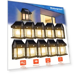 Solar-powered Motion Sensor Garden Lights - Waterproof Outdoor Security Lanterns — Outdoor Security & Flood Lighting