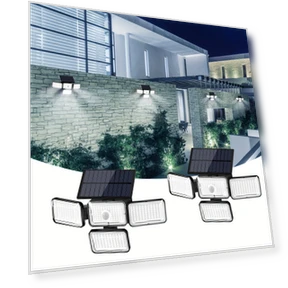 Solar Outdoor Lights with Motion Sensor and Remote Control — Outdoor Security & Flood Lighting