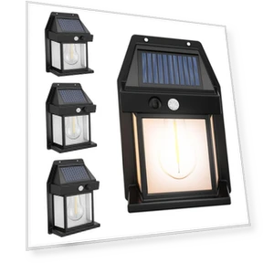Solar Wall Lights Outdoor, Motion Sensor Lights, 4pcs — Outdoor Wall Lighting