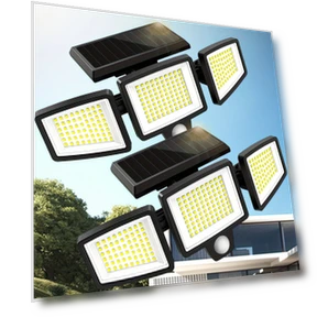 Solar Outdoor Light Set with Remote Control — Outdoor Security & Flood Lighting