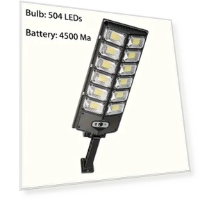 504 LED Solar Light Outdoor Street Light with Sensor — Street Lighting