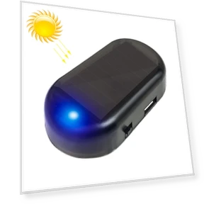 Solar Power Simulated Dummy Alarm Warning Anti-Theft LED Flashing Security Light — Accessories, LQ