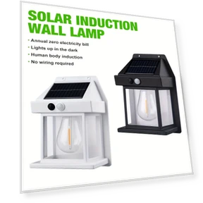 Solar Wall Lamp with Motion Sensor, Waterproof Outdoor Lighting — Outdoor Wall Lighting