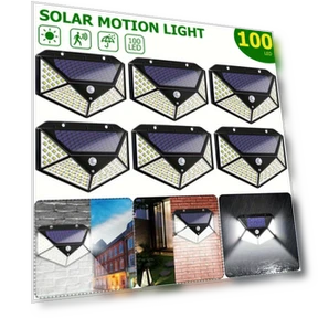 LED Solar Wall Light - 6 Pack, Bright, Waterproof, 3-Mode Sensor — Garden Illumination