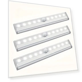 Wireless Sensor LED Cabinet Light - 3 Piece Set — Under-Cabinet Lights