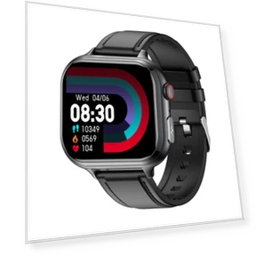 Horizontal Screen Leather Strap Smart Watch — Smartwatches