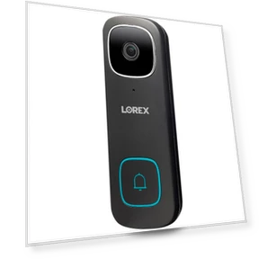 2K QHD 2-Way Wired Video Doorbell with Person Detection — Security Cameras, Lorex