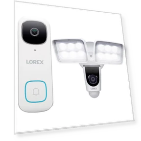 2K QHD 2-Way Audio Wired Video Doorbell with Floodlight Camera — Smart Home Security, Lorex