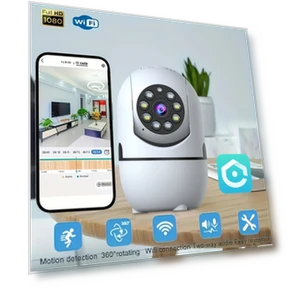 Smart Wireless Camera 1080p with Pan & Tilt, Night Vision — Cameras & Monitors