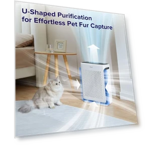 Air Purifier for Home Large Room with Air Quality Monitor, Smart WiFi, HEPA Sleep Mode — Electrostatic Air Purifiers, LEVOIT