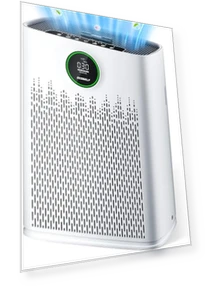 Smart Air Purifier for Large Rooms with PM2.5 Display and Aromatherapy — Electrostatic Air Purifiers, ECOSELF