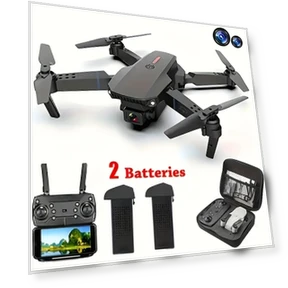 Dual Camera Foldable Drone with App Control, 4K Video, FPV Live Feed — Drones
