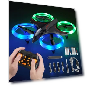 Mini LED Night Drone with Precision Control — Drones