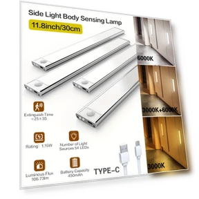 Smart LED Motion Sensor Cabinet Lights (4pack) — Under-Cabinet Lights