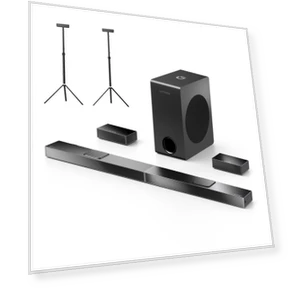 5.1.2CH Soundbar with Speaker Stands — Home Theater Audio, Ultimea