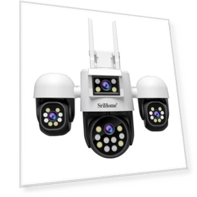 Quad-lens Security Camera — Security Cameras, SriHome