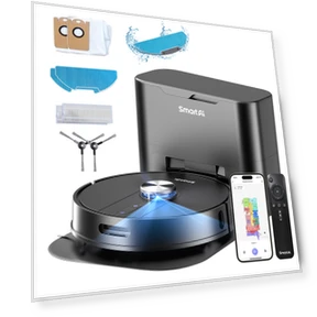Robot Vacuum Cleaner with Base Station — Smart Cleaning Robots, SmartAI