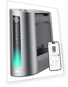 6L Smart Humidifier with Warm & Cool Mist for Large Rooms — Air Moisturizers, Dreo