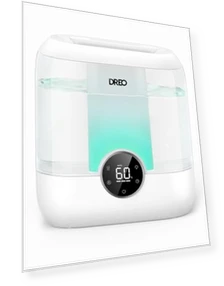 6L Top Fill Humidifier for Large Room, 60H Runtime, Ultra-Quiet Cool Mist — Air Moisturizers, Dreo