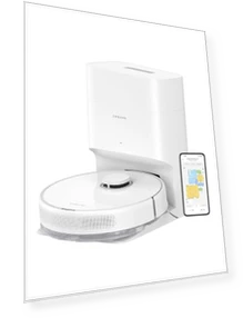 Robot Vacuum and Mop with Self-Emptying Base, 6000 Pa Suction, LiDAR Navigation — Smart Cleaning Robots, Dreame