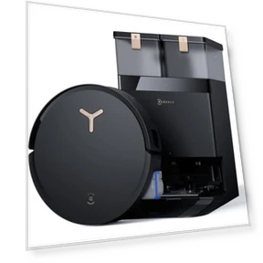 Robot Vacuum and Mop with Self-Washing, 18000Pa Suction, Auto Cleaning Solution Adding, Hot Air-Drying, Self-Emptying — Smart Cleaning Robots, ECOVACS