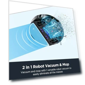 Robot Vacuum and Mop Combo with Self Emptying Station, 4000Pa Suction, LiDAR Navigation — Smart Cleaning Robots, Eureka
