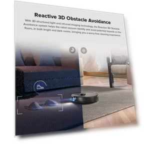 Robot Vacuum and Mop Combo with Self-Empty Dock, 6000Pa Suction, Sonic Mop — Smart Cleaning Robots, Roborock