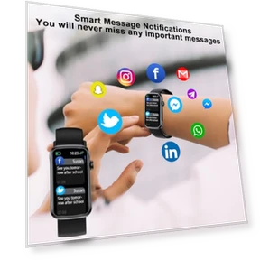 Smart Watch with 24 Sport Modes, IP68 Waterproof, Heart Rate Monitor — Smartwatches, Fempoin