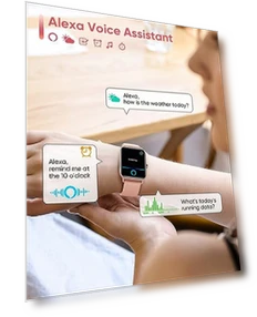 Умные часы для женщин с Alexa, мониторингом здоровья и 105+ спортивными режимами — Умные часы, Fitpolo