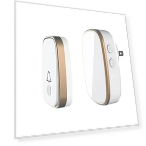 Wireless Doorbell with 1000ft Range, 5 Volume Levels, and LED Flashing — Doorbells, AKK